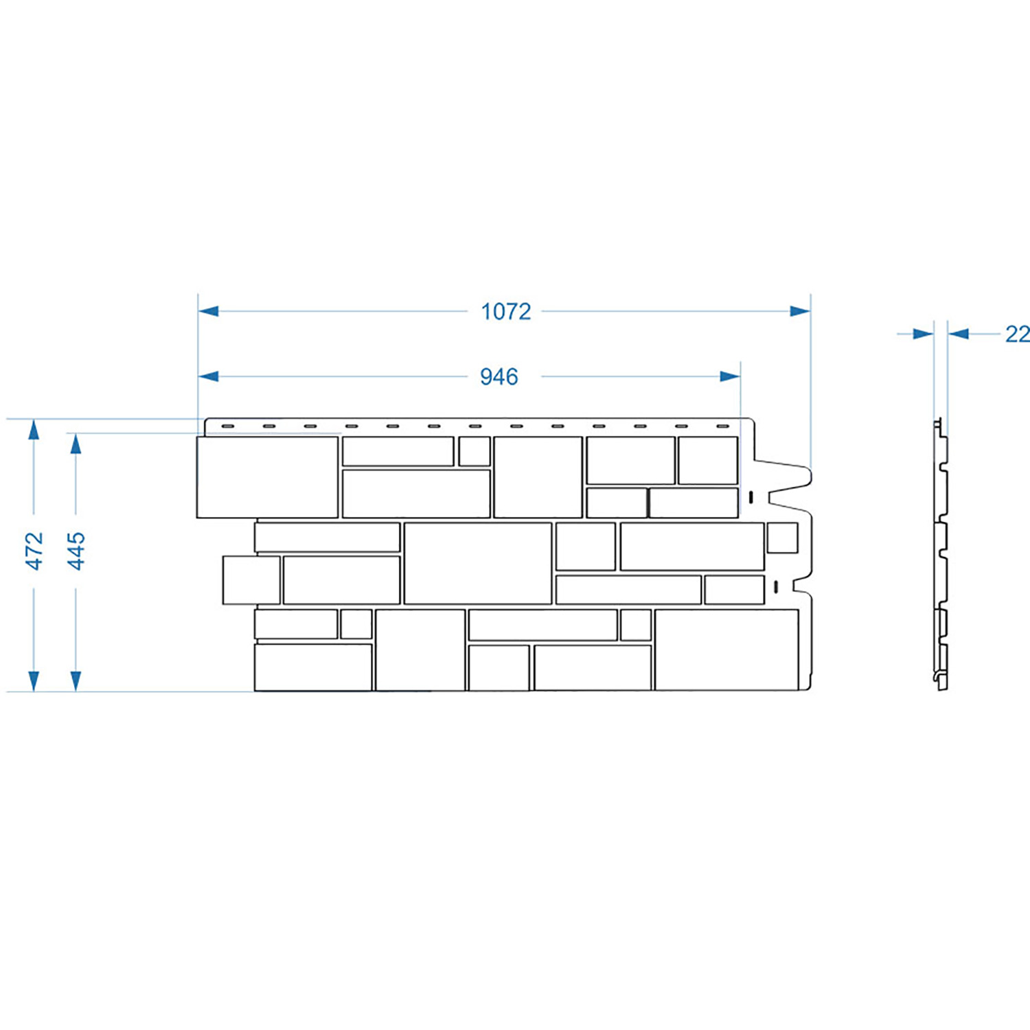 Панель BURG льняной (0,946м*0,445м/0,42м2) Дёке