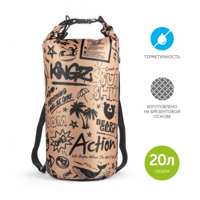 Гермомешок 20л 24х58см Коричневый (BCG-111) Barouge *1/100 Гермомешок 20л 24х58см Коричневый (BCG-111) Barouge *1/100