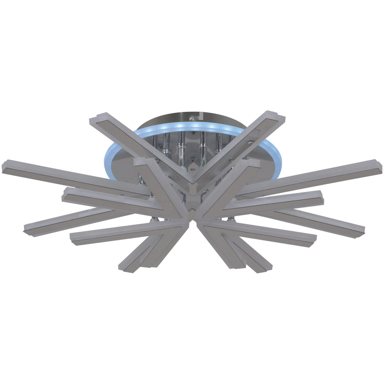 Светильник потолочный светодиодный 09824-3.3-4+4C CR (RGB) LED 3000-6000К ПДУ+диммер S=20м2*1