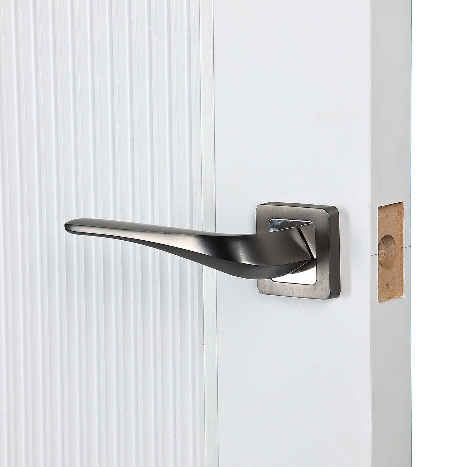 Дверное полотно глухое ПВХ Бронкс белый софт 700 мм Аркада