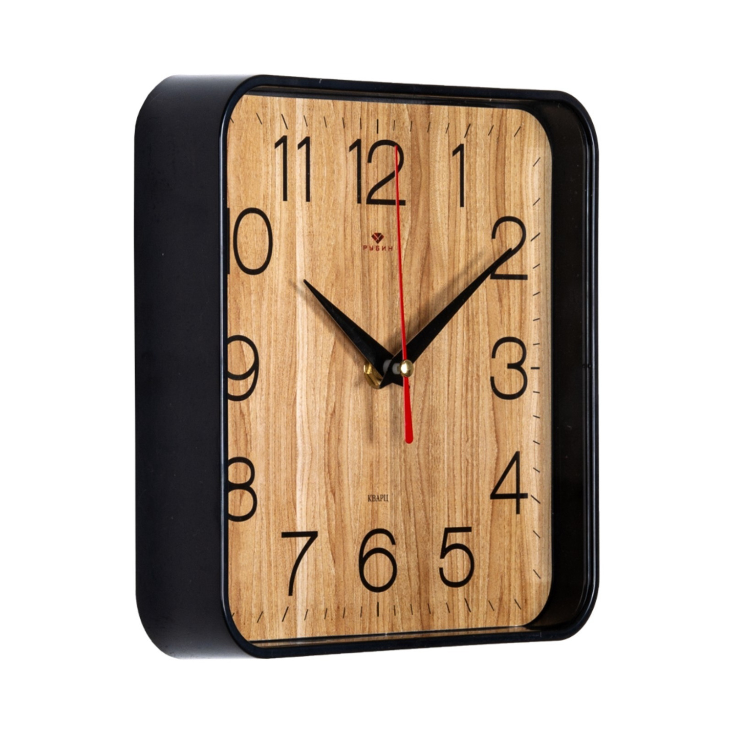 Часы настенные, серия: Классика, "Дерево", плавный ход, 19 х 19 см 9902017