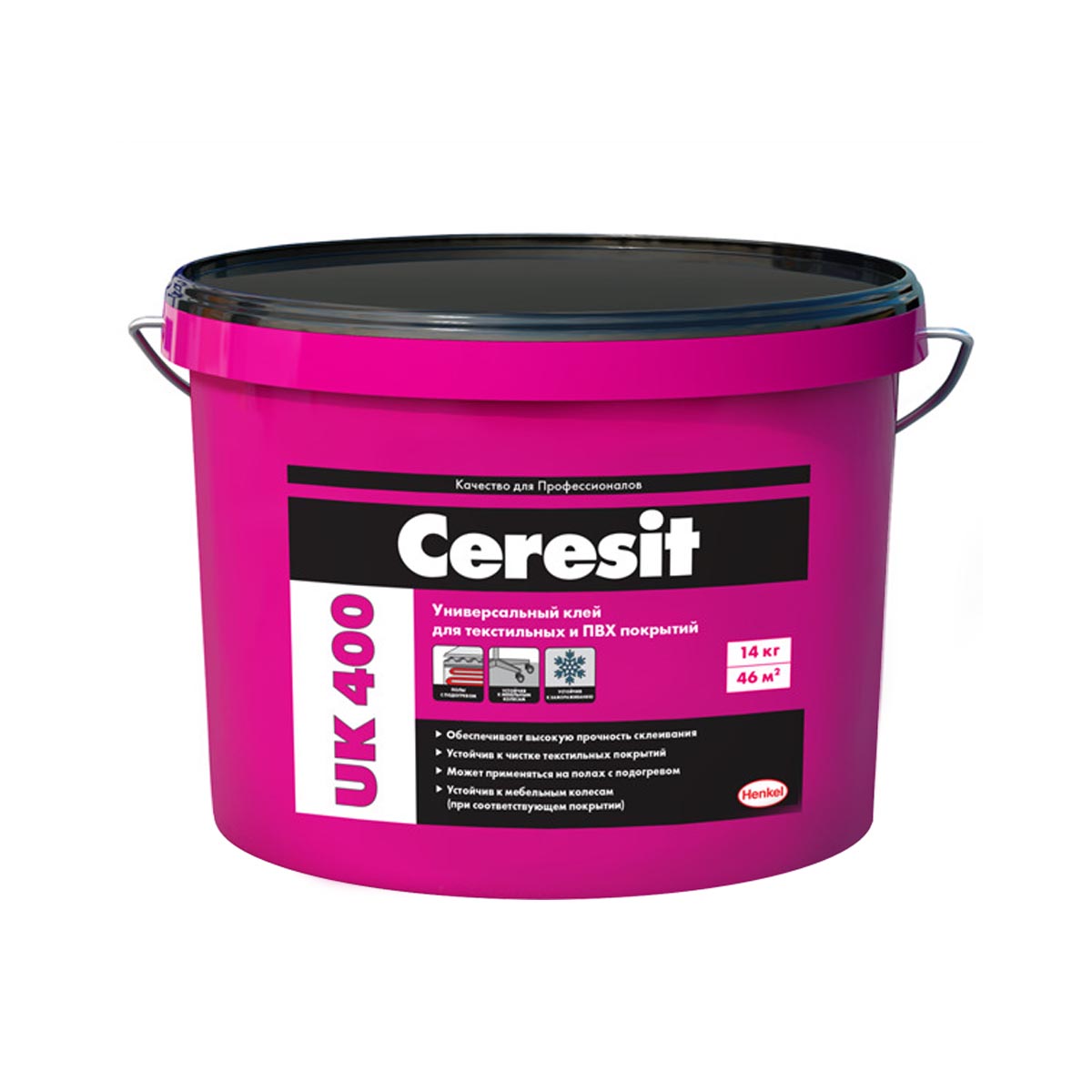 Клей универсальный Церезит UK 400, для текстиля и ПВХ, 14 кг