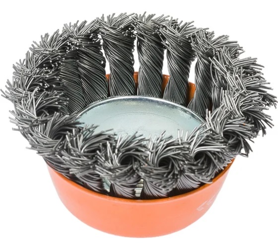 Щетка-крацовка "чаша" витая,жесткая проволока  75мм 0,5мм М14мм для УШМ арт.36200075 Bohrer *1/100 Щетка-крацовка "чаша" витая,жесткая проволока  75мм 0,5мм М14мм для УШМ арт.36200075 Bohrer *1/100