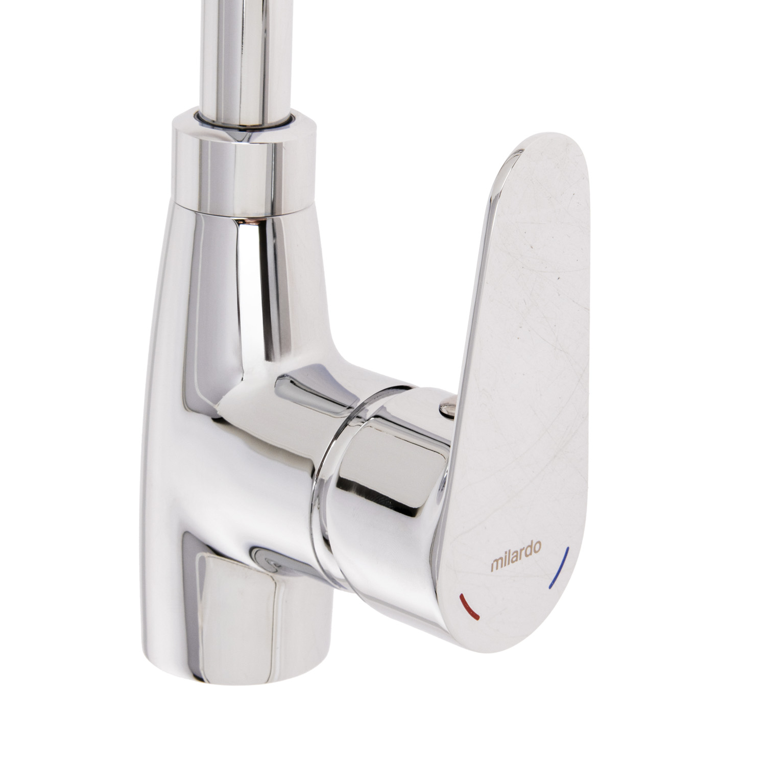 Смеситель для кухни Milardo Meal хром глянцевый, гибкий излив + душевая насадка M07SB2FM05 *1/10