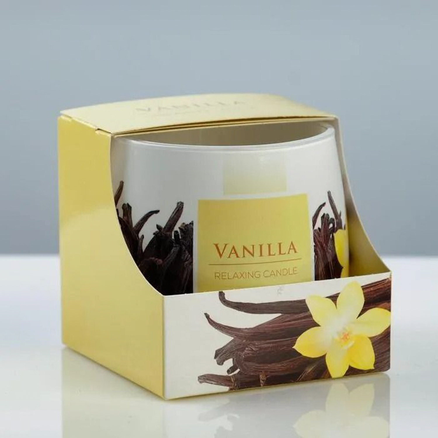 Свеча ароматическая в стакане "Ваниль", 8×7,2 см 5168718