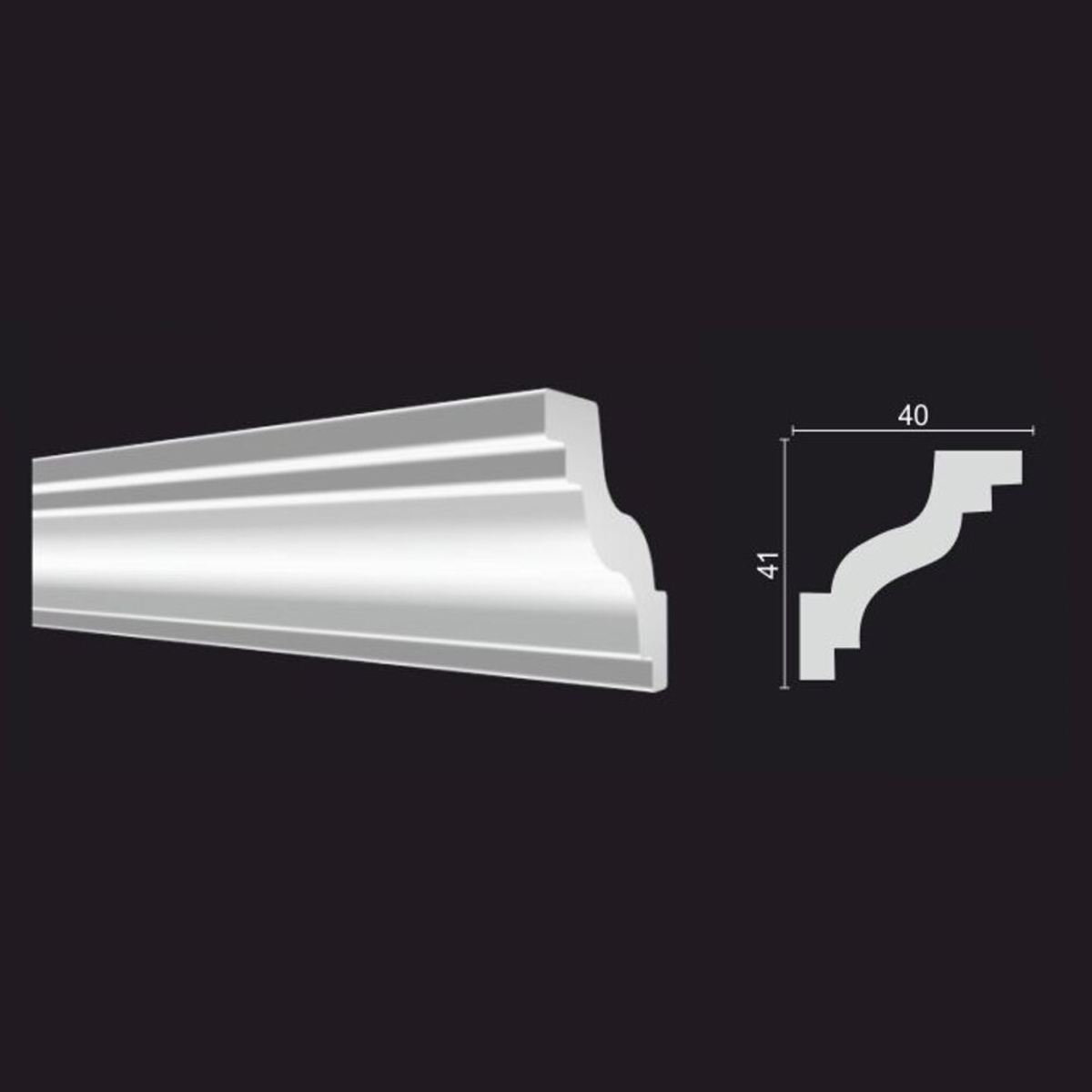 Молдинг-карниз DD28  (41*40*2000мм)*36