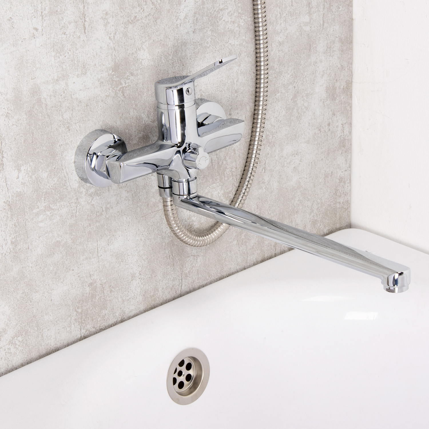 Смеситель для ванны с длинным изливом Milardo Enjoy, хром глянцевый ENJSB00M10 *1