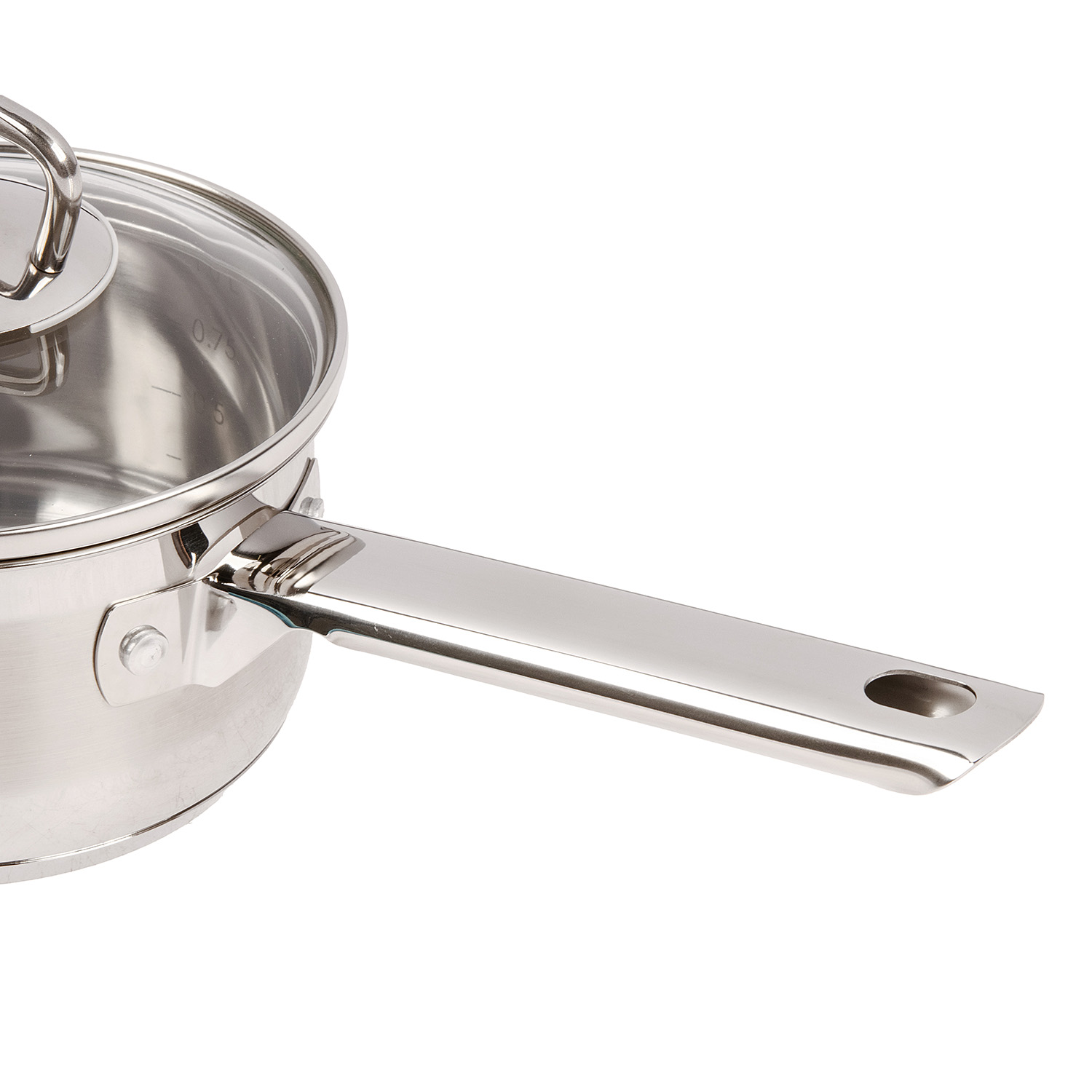 Кастрюля нерж. "Kukmara" "Orion" 1,0л Стекл.кр., d дна120мм (подх. д/Индукц.пл.) ORN-LDL1014G *1/6