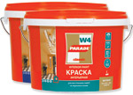 Краска акриловая для дома и офиса 2,5 л PARADE W4 база А моющаяся ручная колеровка *1/144