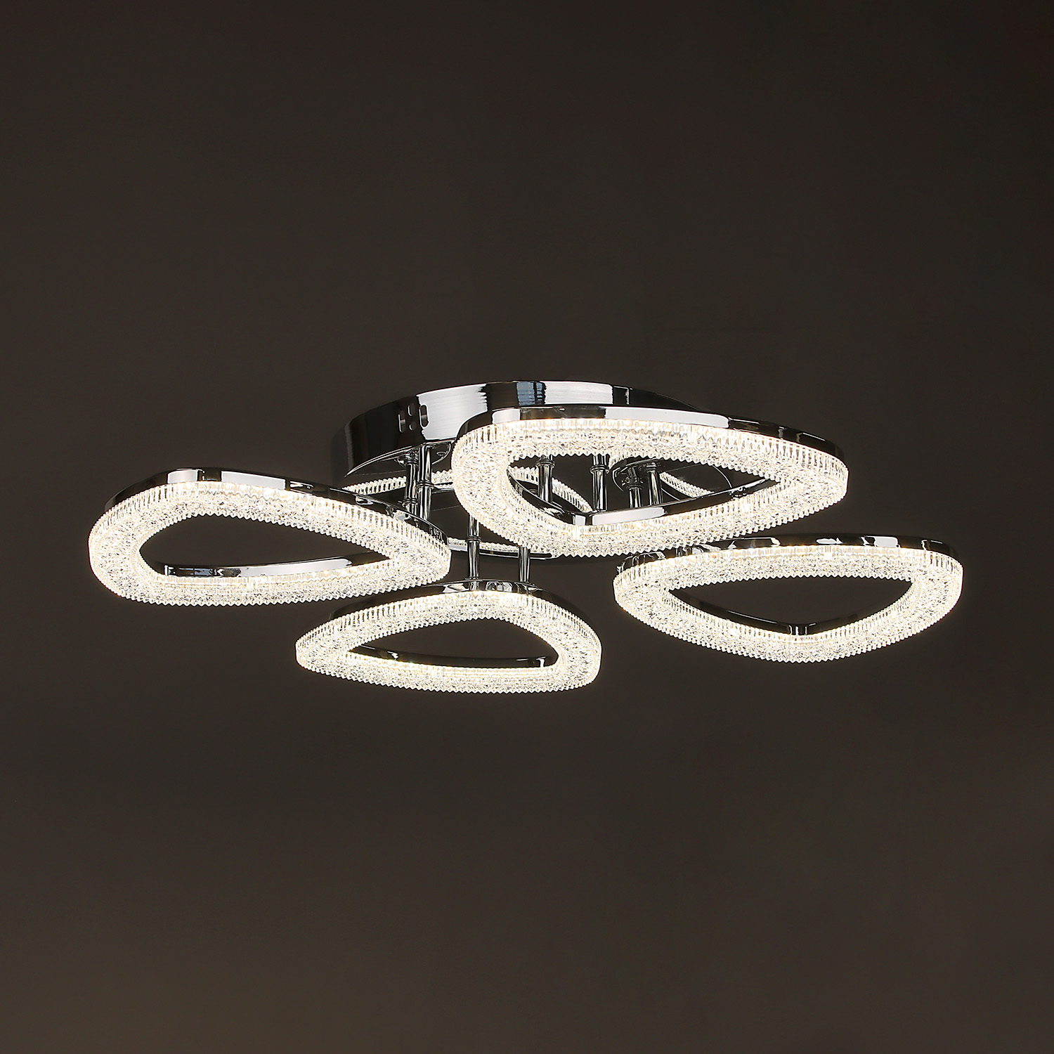 Люстра YH1232/4 CH 4*14W LED 3000-6500К (d-635; h-100) пульт  VERNER LIGHTING *1