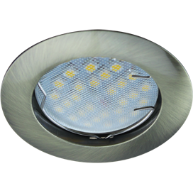 Светильник встраиваемый MR16 DL100 GU5.3 Ecola литой Черненая Бронза 24x75 FA1601EFF *10/100