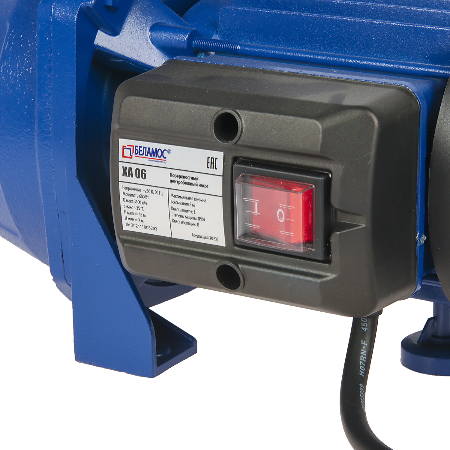 Насос поверхностный  600Вт 2800л/час напор33м корп. чугун. BELAMOS XA 06 *1