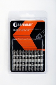 Бита крестовая PH2*PH2*45 (2 шт) магнитная 2-хсторон.хвостовик1/4"Е (В422-21-04522G) NovoCRAFT *1/25