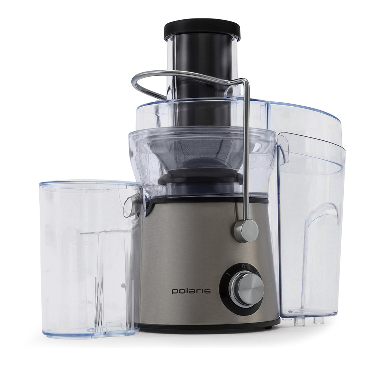 Соковыжималка 1100Вт POLARIS PEA 1142A Нерж. сталь/черный *1/4 скидка ВИТРИНА