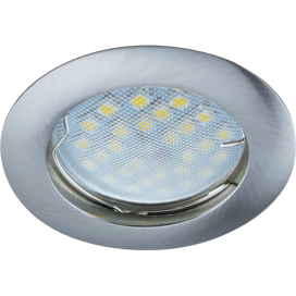 Светильник встраиваемый MR16 DL100 GU5.3 Ecola литой Сатин-Хром 24x75 FN1601EFF *10/100