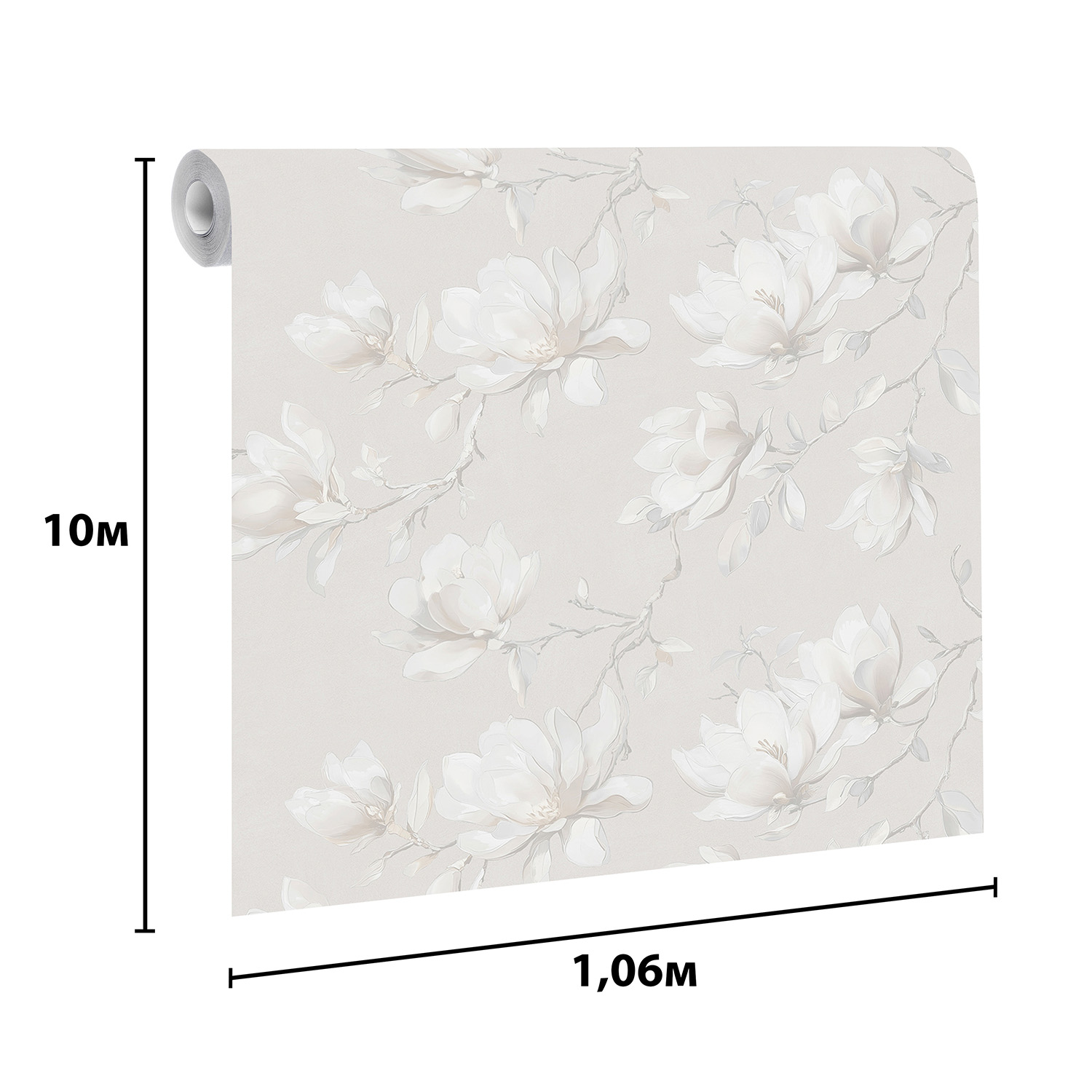 Обои флиз Victoria Stenova Stenova Magnolia (беж.) 585101 1.06*10м *6