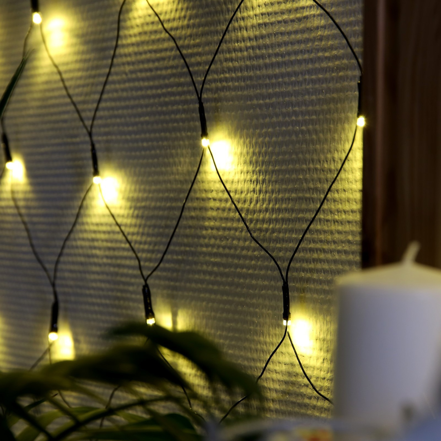 Гирлянда «Сетка» Luazon Lighting, 1.6х1.6 м, 8 режимов, теплый белый, 144 LED, IP20, 220 В Гирлянда «Сетка» Luazon Lighting, 1.6х1.6 м, 8 режимов, теплый белый, 144 LED, IP20, 220 В