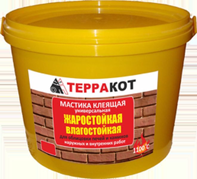 Мастика термовлагостойкая клеящая 2.5 кг Терракот, универсальная Мастика термовлагостойкая клеящая 2.5 кг Терракот, универсальная
