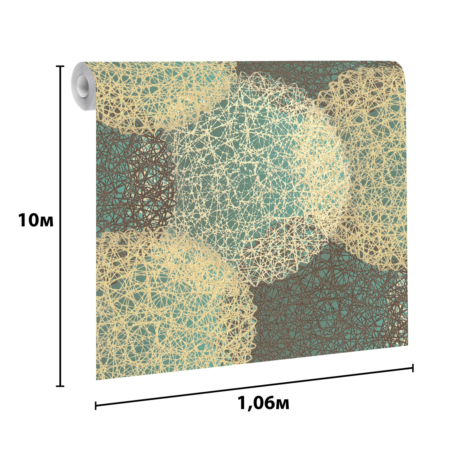 Обои  флиз ED Monte Solaro Samui 2 (зел.) 9317-04  10.05х1.06м  *6