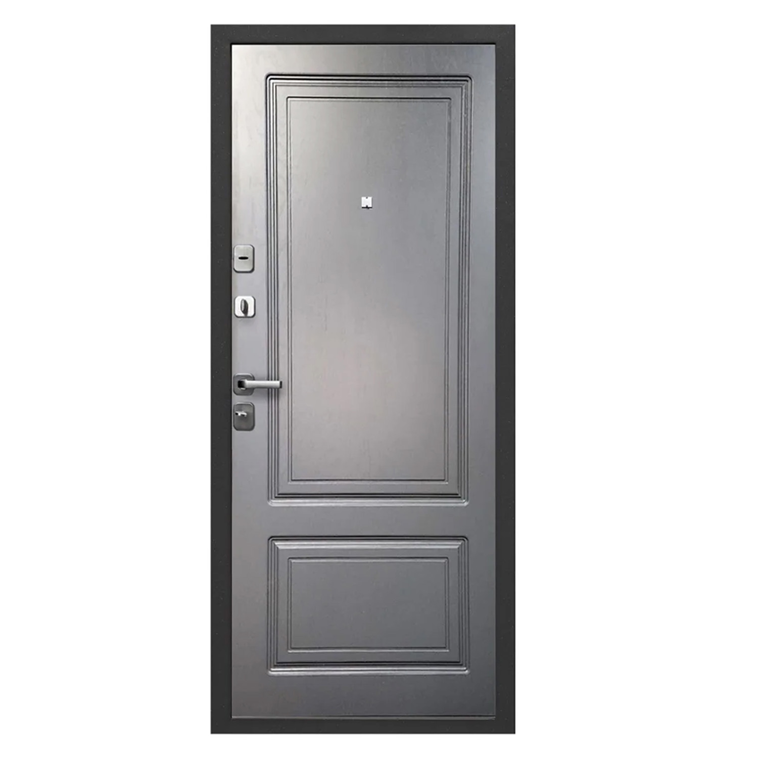 Дверь металлическая 9 см Толстяк Букле черный ясень/графит эмаль 960х2050 ЛЕВАЯ ФЕРРОНИ *1