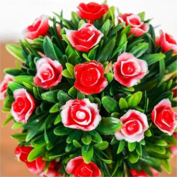 Бонсай "Деревце с розочками в кустах" 7*21 см, микс  3792271