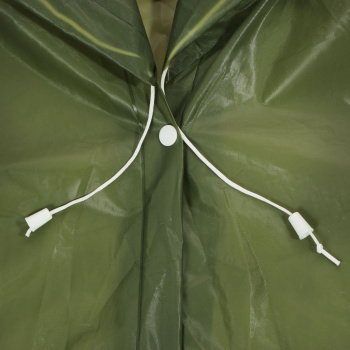 Дождевик-Плащ (EVA) повыш.прочн.,с капюш.,на кнопках шир.75см,дл.81см Зеленый HODY12 ("Komfi") *1/30