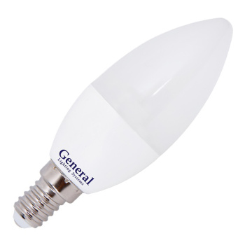 Лампа светодиодная 7W Е14 свеча 4,5К холодный CF GENERAL 638000 *10/100 Лампа светодиодная 7W Е14 свеча 4,5К холодный CF GENERAL 638000 *10/100