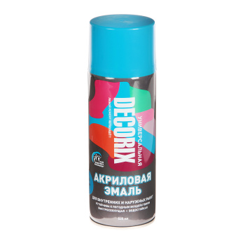 Эмаль-аэрозоль 520 мл DECORIX A09, синяя Эмаль-аэрозоль 520 мл DECORIX A09, синяя