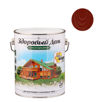 Средство для защиты древесины Махагон Здоровый дом 3,0л Лакра *1/4/140