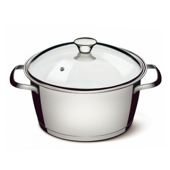 Кастрюля нерж. "TRAMONTINA" "Allegra" 3,04л Стекл, .кр.с термораспр.дном 62654/204-TR (Бразилия)*1/4