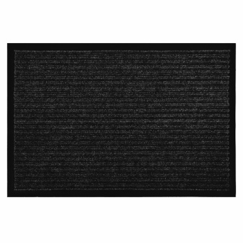 Коврик влаговпитывающий 120*150 см ребристый черный "KOVROFF" (арт.20601) *1/4 (ПЛ42)