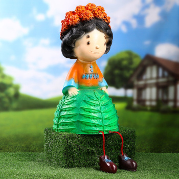 Садовая фигура "Гном бархатцы" 22х23х40см 10349486