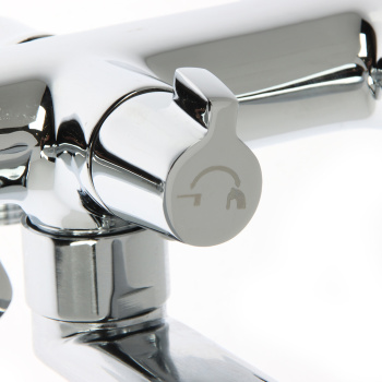 Смеситель для ванны IDDIS Bounce, длинный излив, двухвентильный