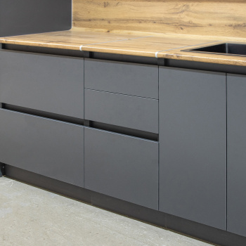 Шкаф напольный 400х850х600 мм BROZEX-WOOD Next, с тремя ящиками, графит