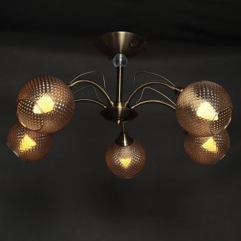 Люстра Verner Lighting N3460/5, 40 Вт, E27, 5 ламп, античная бронза Люстра Verner Lighting N3460/5, 40 Вт, E27, 5 ламп, античная бронза