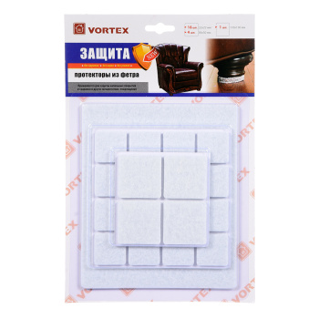 Протекторы защитные из фетра d22*22мм, d30*30мм, d110*130мм "VORTEX" (арт.26002) *1 Протекторы защитные из фетра d22*22мм, d30*30мм, d110*130мм "VORTEX" (арт.26002) *1