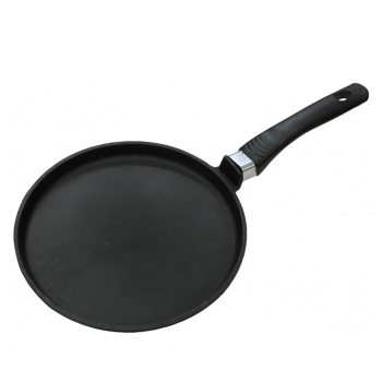 Сковорода чугунная Блинная д.220мм Пласт. ручка (С-220/15-1) арт.723 (Балезино)*1/5