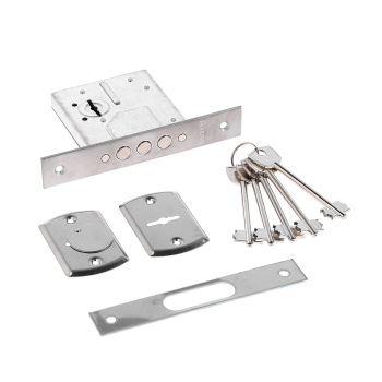 Замок врезной КОРПУС R12/S6-CR  хром, сув.механизм,хром,3 ригеля Avers *1/40