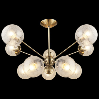 Люстра Reluce 04164-0.3-10, E27, 10 ламп, 60 Вт, цвет античная бронза