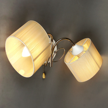 Бра N2003/2W FG+WT E27 2*40Вт (280*180*500)  VERNER LIGHTING *1 *