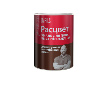 Эмаль алкидно-уретановая Расцвет, для пола, 0.9 кг, быстросохнущая, кофе с молоком