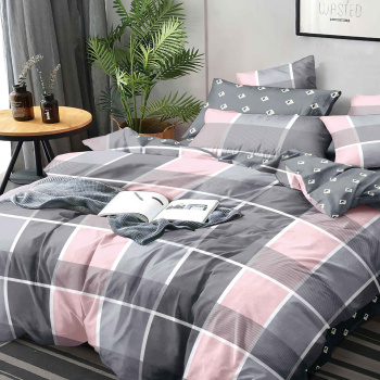 Постельное белье 1,5сп поплин премиум Текстура 21211, наволочки 70*70 - 2шт *1/6 *