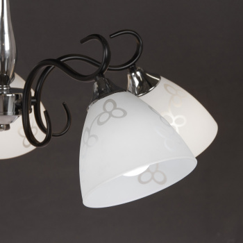 Люстра Verner Lighting N1897/5, 40 Вт, Е27, 5 ламп, черный/хром Люстра Verner Lighting N1897/5, 40 Вт, Е27, 5 ламп, черный/хром