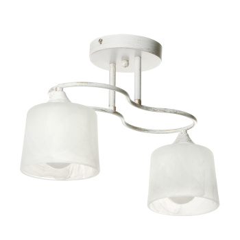 Люстра Verner Lighting N2058/2, 40 Вт, Е27, 2 лампы, белый/золото Люстра Verner Lighting N2058/2, 40 Вт, Е27, 2 лампы, белый/золото