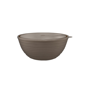 Салатник пластм. "Cardamom" 1,2л d182мм с крышкой Миндаль SE400311105 ("Sugar Spice") *1/15