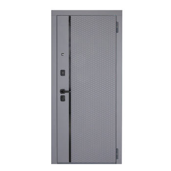 Дверь входная 2050х860х80 мм Дверной континент, правая, графит/белый софт