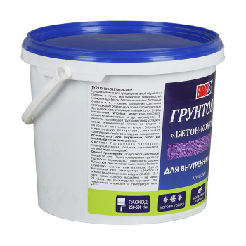 Грунтовка бетон-контакт BROZEX, для внутренних работ, 6 кг Грунтовка бетон-контакт BROZEX, для внутренних работ, 6 кг