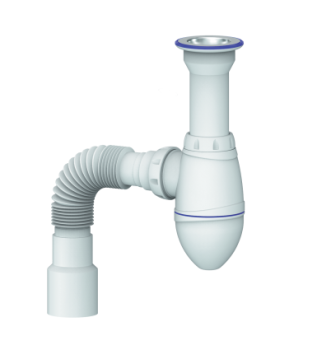 Сифон бутылочный 1 1/2"*40 с гибкой трубой 40x50 А120 Unicorn (аналог АК14) *1/40