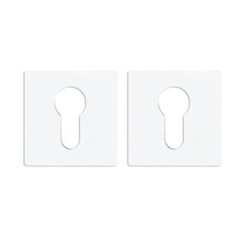 Накладка п/цилиндр БЕЛЫЙ матовый AYE11 квадрат 03/204909 TRODOS *1/96