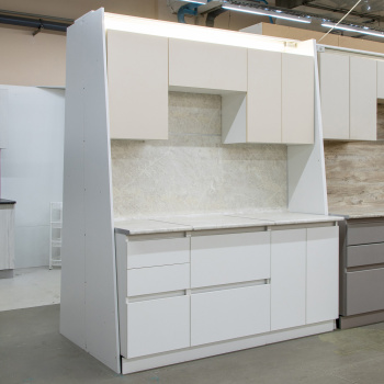 Шкаф напольный 600х850х600 мм BROZEX-WOOD Стиль, с двумя дверцами, белый